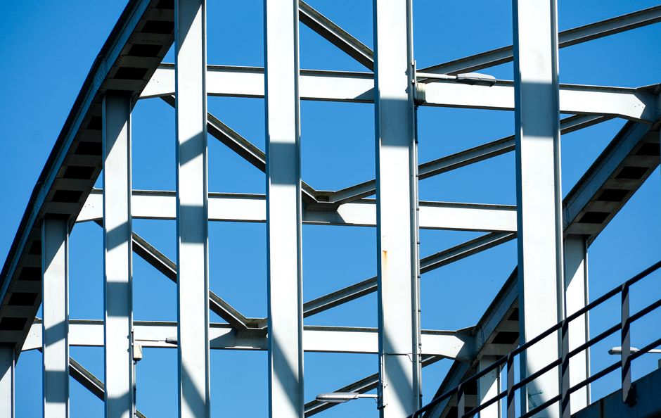 Interieurontwerp met moderne geometrische motieven. Interieurontwerp met moderne geometrische motieven.